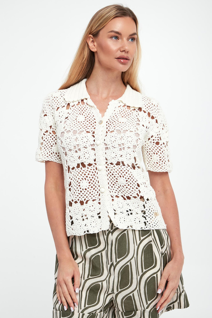 Sweter damski szydełkowany LIU JO