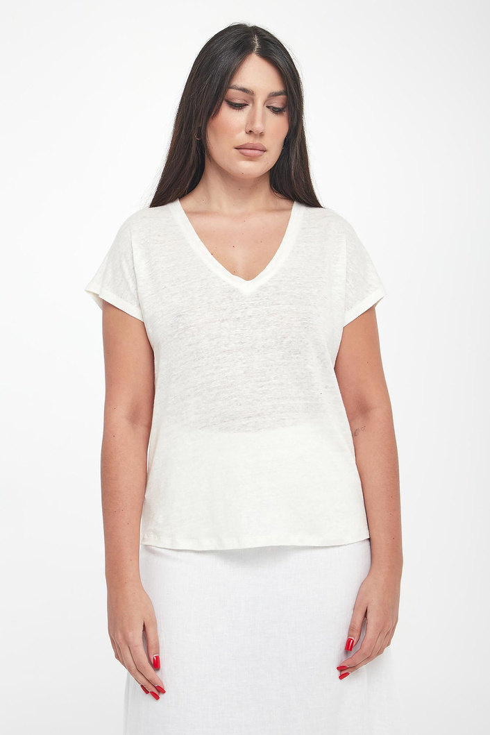 T-shirt damski lniany Arendal ECOALF