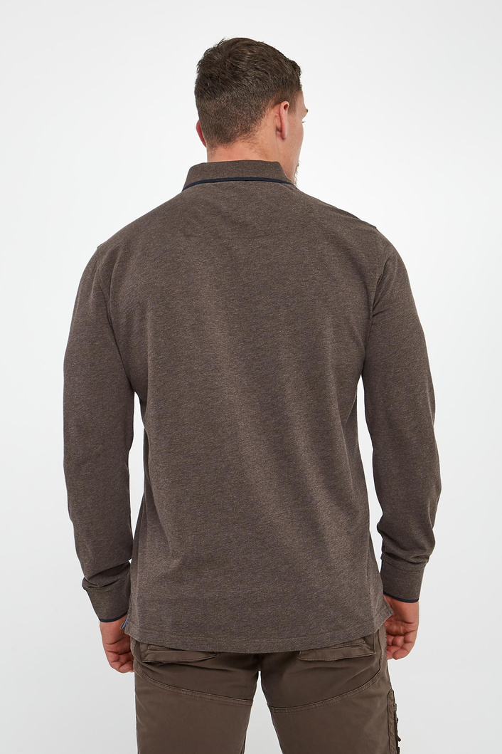 Longsleeve męski polo AERONAUTICA MILITARE