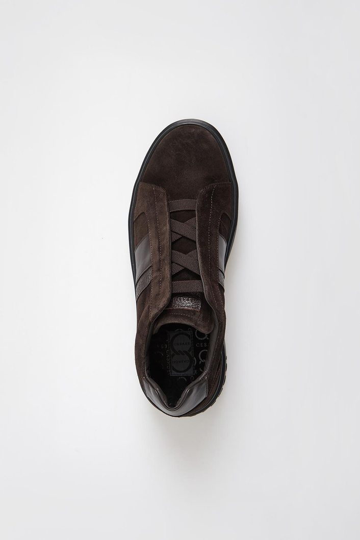 Sneakersy męskie zamszowe CESARE CASADEI