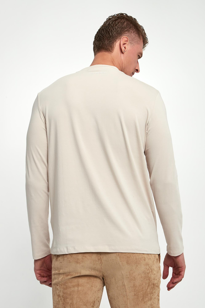 Longsleeve męski z logo KARL LAGERFELD