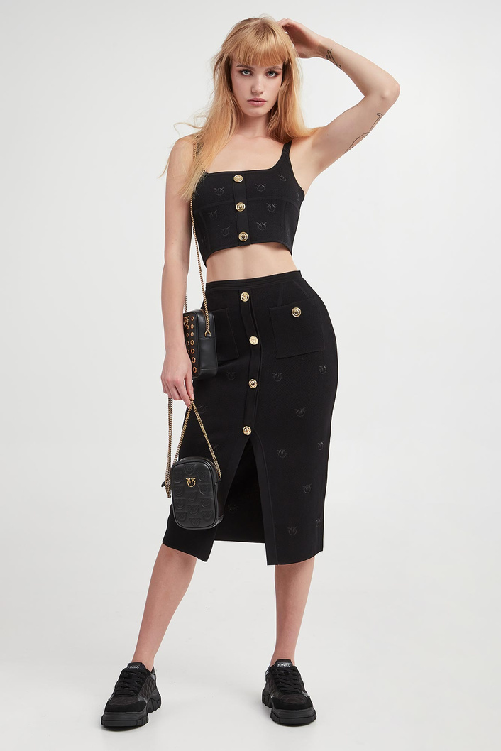 Spódnica żakardowa Dinkey PINKO