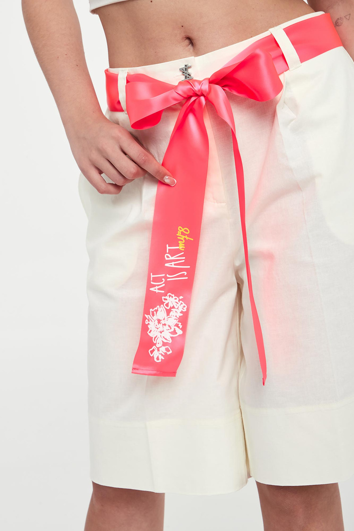 Szorty damskie z lnem TWISNET ACTITUDE