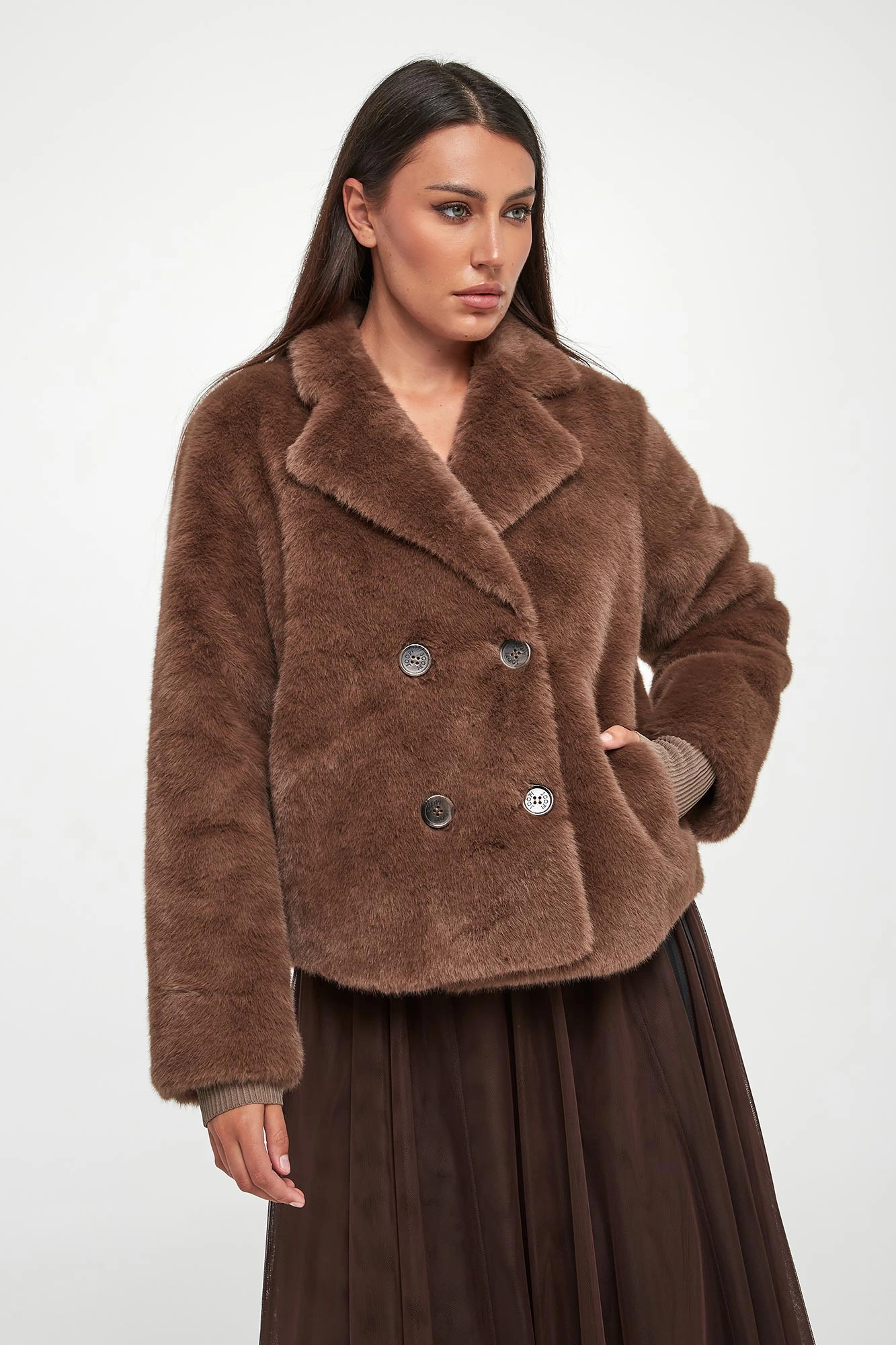 ジャケット・アウター PERVERZE Double Face Nylon Fur PERVERZE/パーバーズ】Double Face Nylon Fur Coat【買取入荷