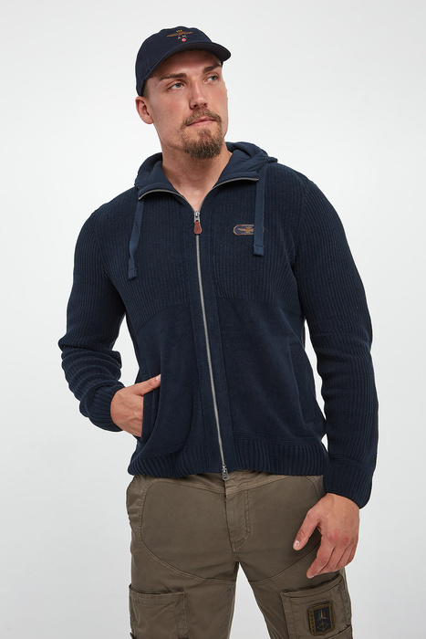 Sweter męski z kapturem AERONAUTICA MILITARE