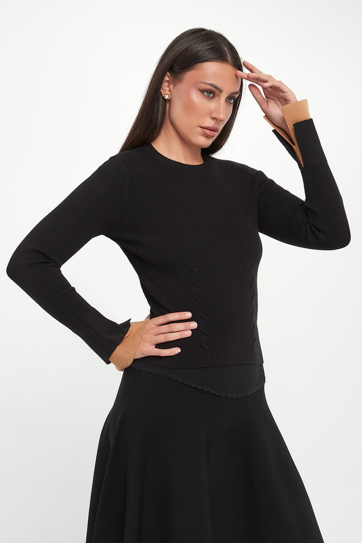Sweter damski prążkowany TWINSET