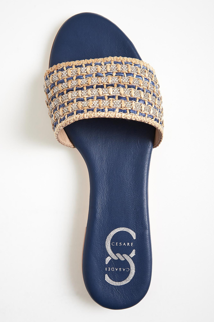 Klapki damskie skórzane CESARE CASADEI