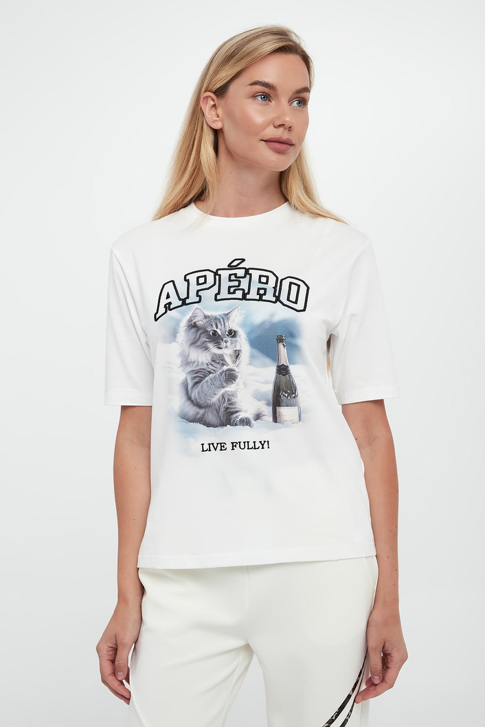 T-shirt damski z nadrukiem SPORTALM