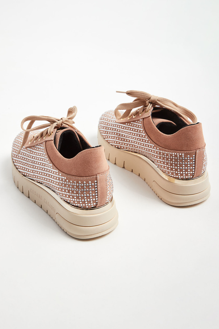 Sneakersy skórzane CESARE CASADEI