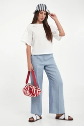 T-shirt damski ażurowy Targa WEEKEND MAX MARA