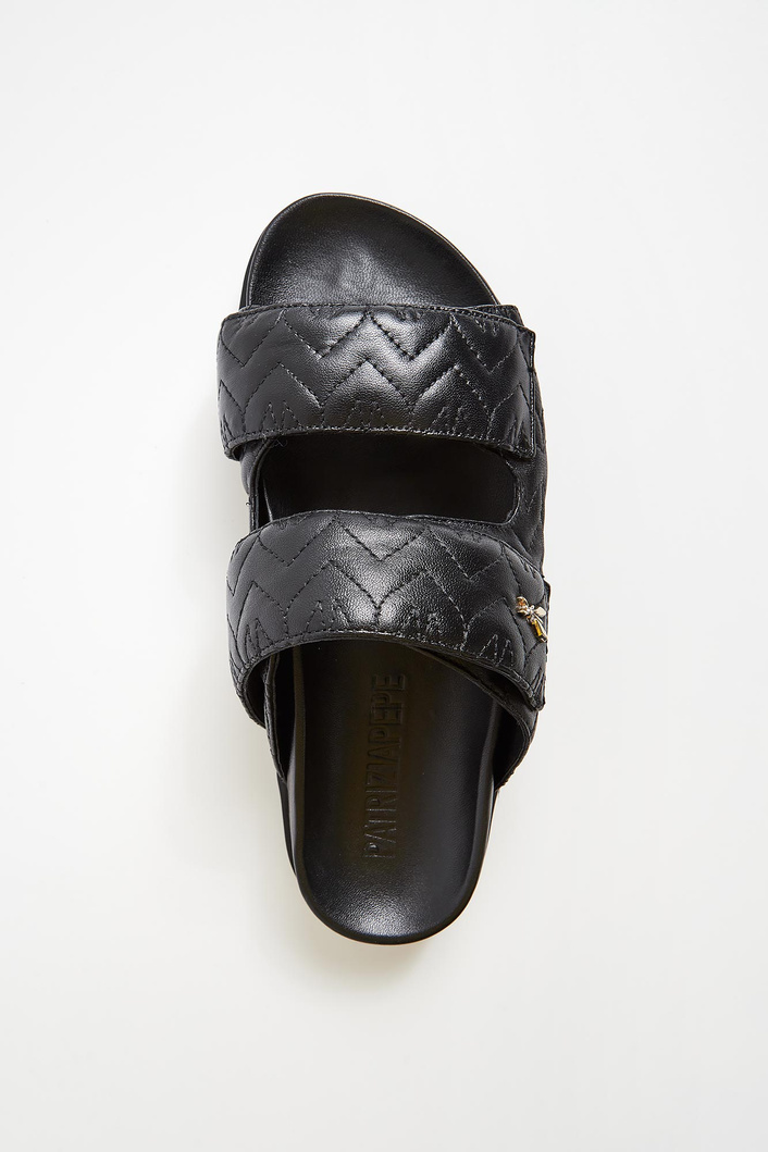 Klapki damskie skórzane PATRIZIA PEPE