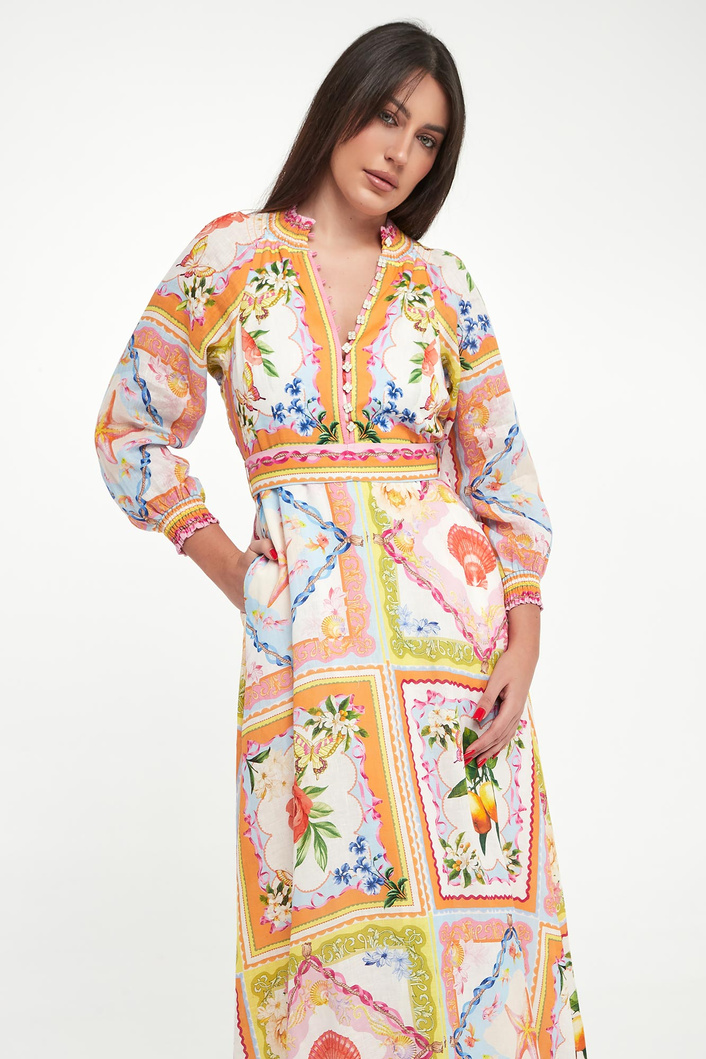 Sukienka maxi lniana HALE BOB