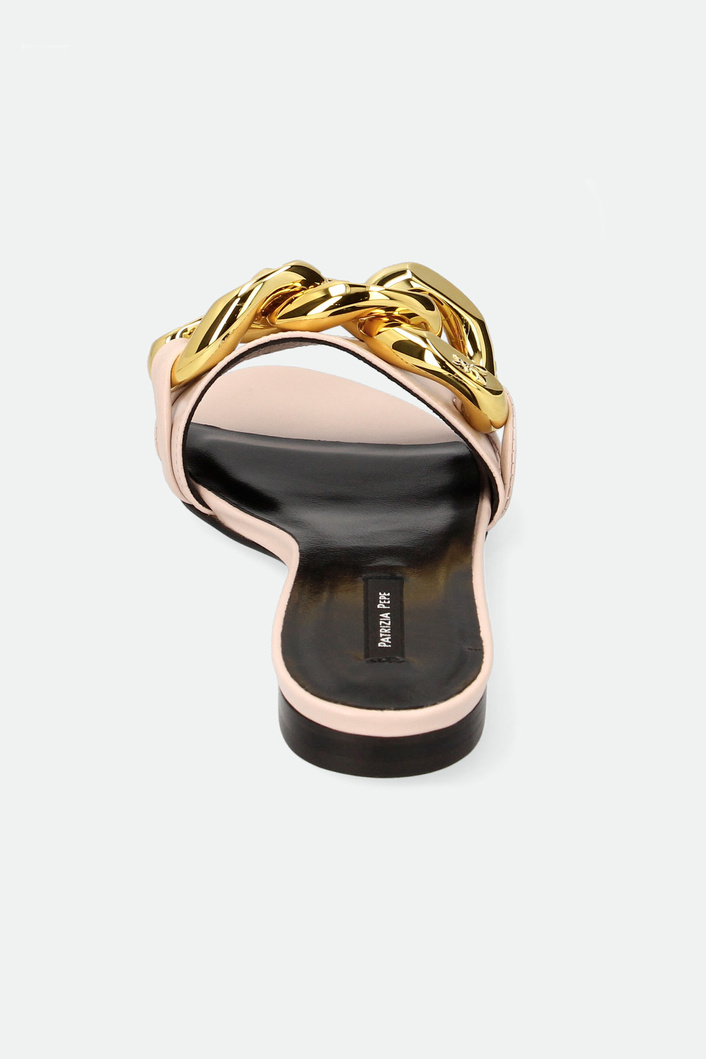 Klapki skórzane PATRIZIA PEPE