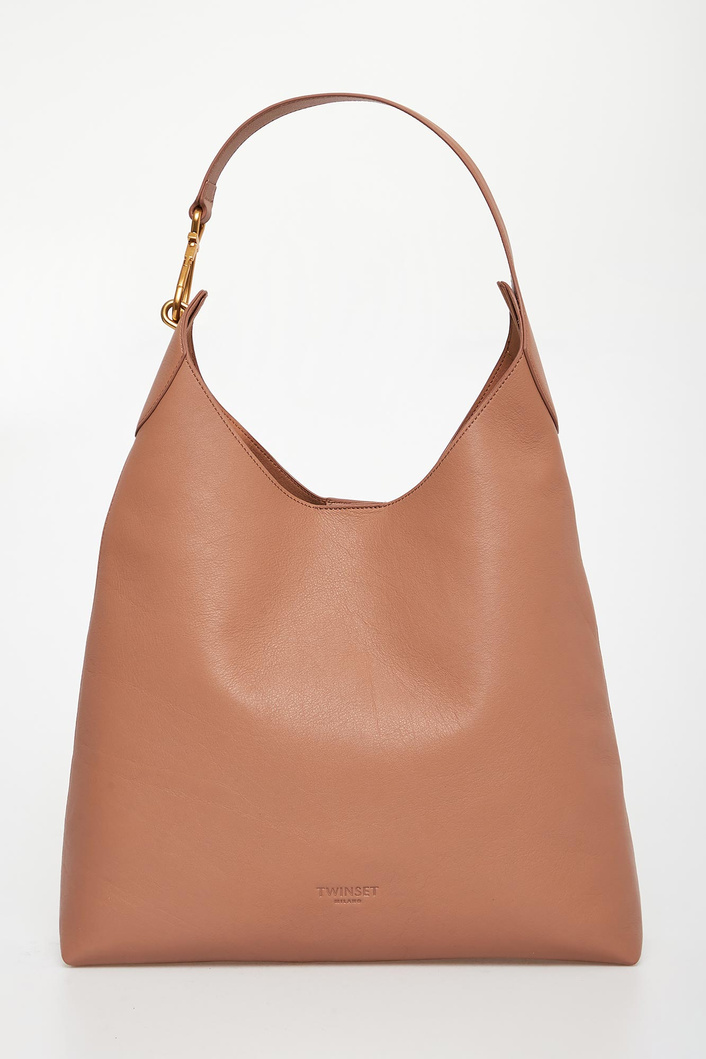 Torebka skórzana hobo TWINSET