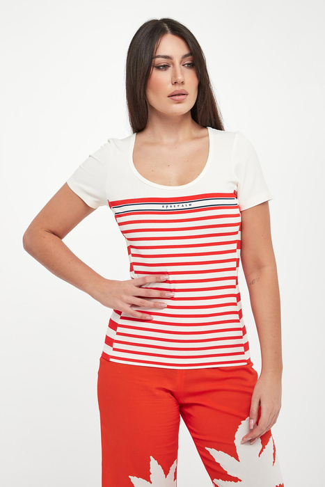 T-shirt damski w paski SPORTALM