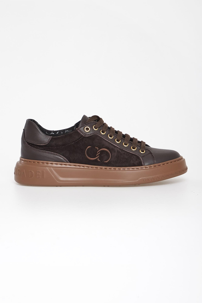 Sneakersy damskie skórzane CESARE CASADEI
