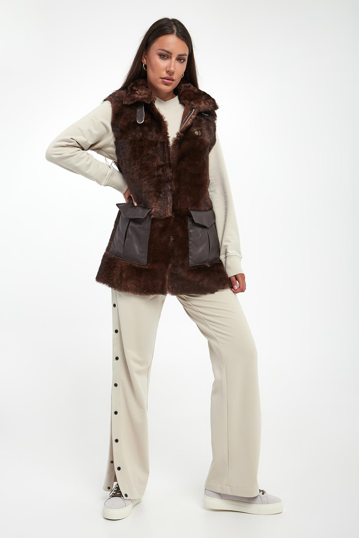 Kamizelka damska futrzana AERONAUTICA MILITARE