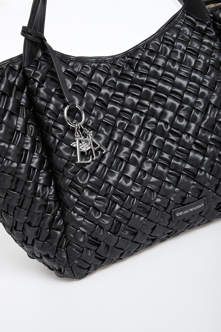 Torebka pleciona shopper maxi EMPORIO ARMANI