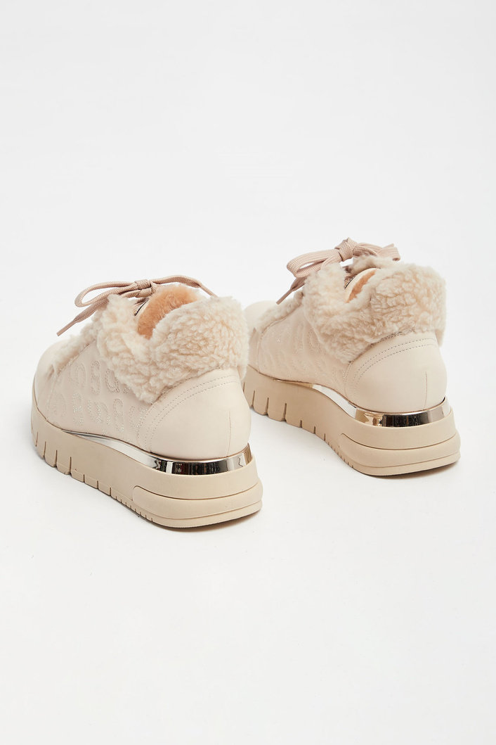 Sneakersy skórzane CESARE CASADEI