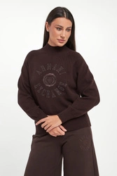 Sweter damski z logo ARMANI EXCHANGE