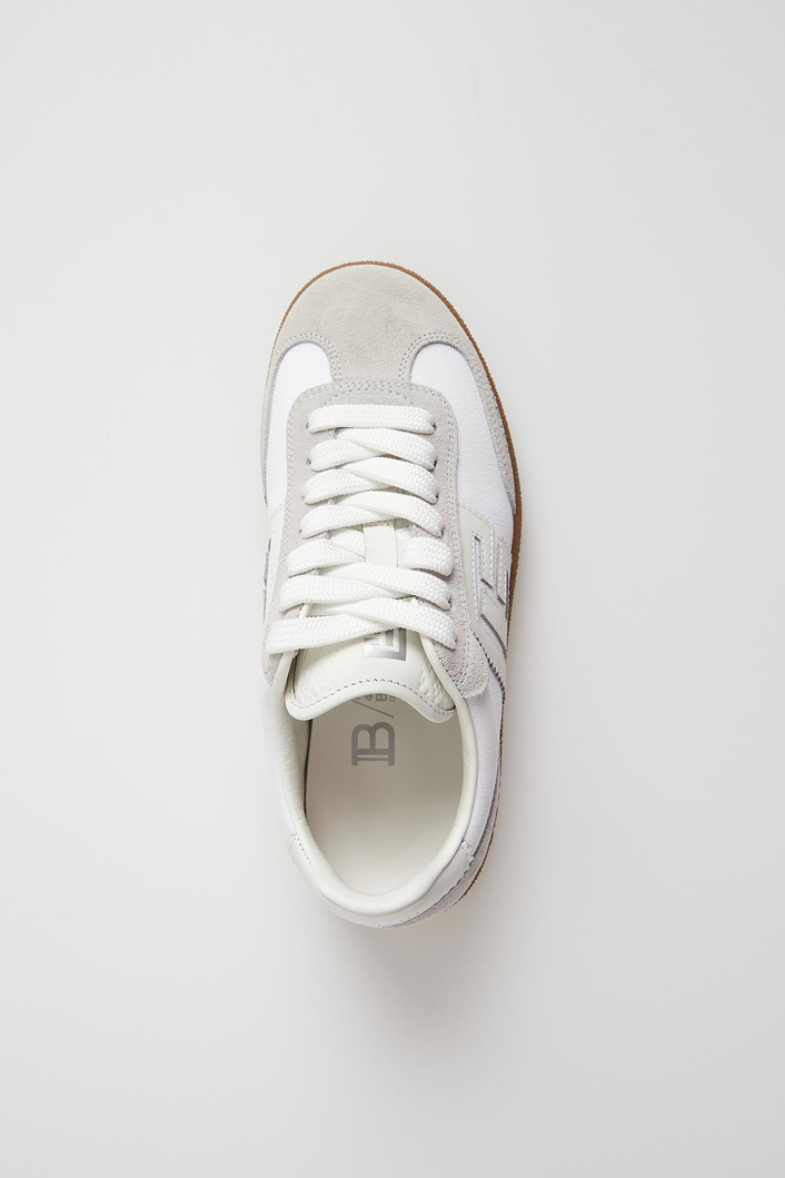 Sneakersy damskie skórzane Swan trainers BALMAIN