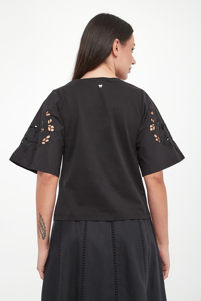 T-shirt damski ażurowy Targa WEEKEND MAX MARA