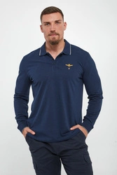 Longsleeve męski polo AERONAUTICA MILITARE