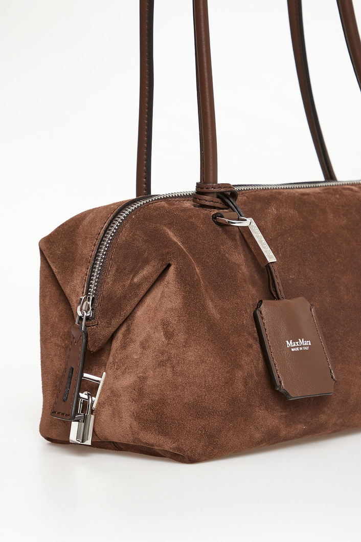 Torebka damska zamszowa baguette Holdall Sling MAX MARA ACCESSORI