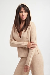 Sweter damski z kapturem PATRIZIA PEPE