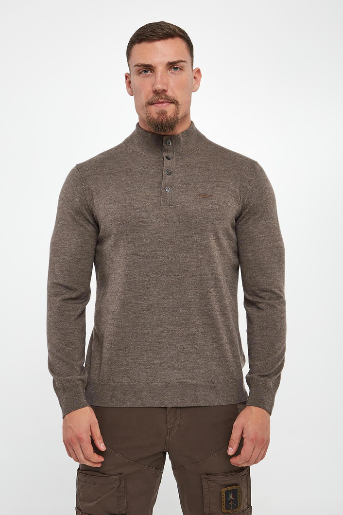 Sweter męski wełniany AERONAUTICA MILITARE