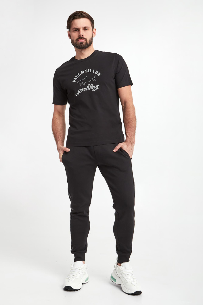T-shirt męski z logo PAUL&SHARK