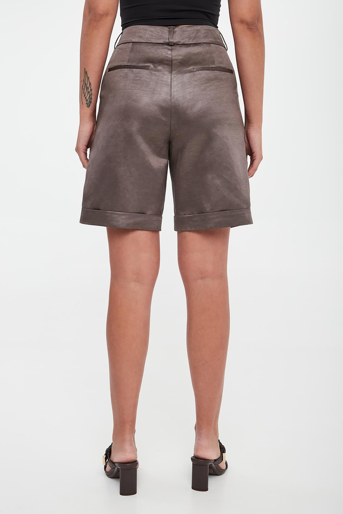 Bermudy damskie lniane PESERICO