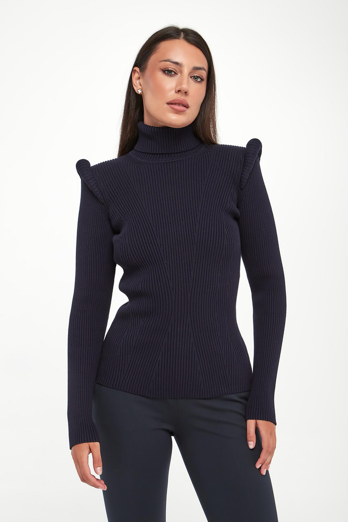 Golf damski z poduszkami w ramionach ELISABETTA FRANCHI