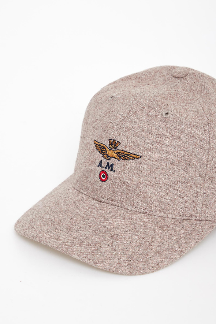 Czapka męska wełniana z daszkiem AERONAUTICA MILITARE
