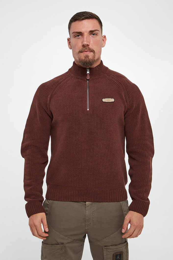 Sweter męski z golfem AERONAUTICA MILITARE
