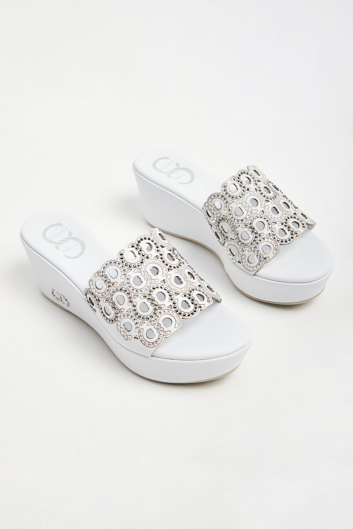 Klapki skórzane CESARE CASADEI