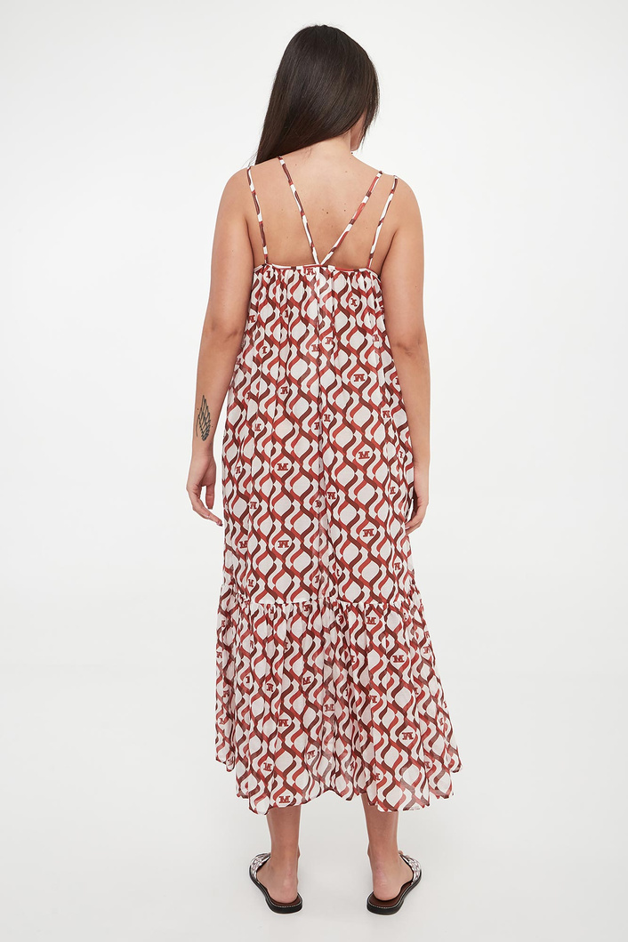 Sukienka z jedwabiem Alisso MAX MARA BEACHWEAR