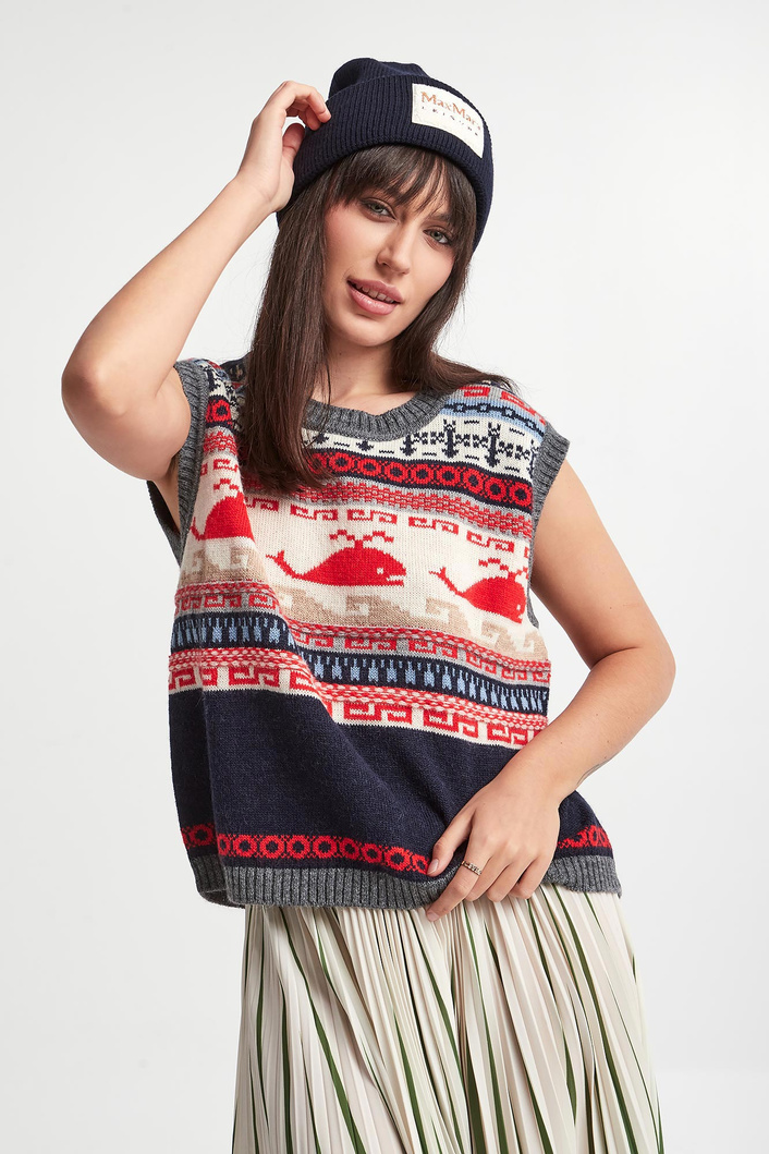 Kamizelka damska z alpaki Sughero WEEKEND MAX MARA