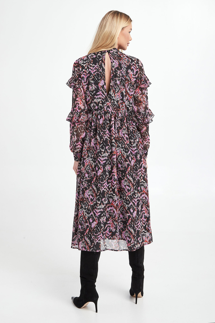 Sukienka ze wzorem NOTES DU NORD