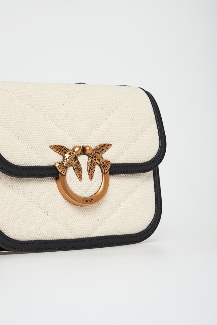 Torebka damska Love Box Bag Mini Canvas Chevron PINKO