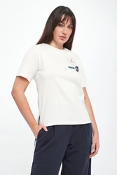 T-shirt damski West z naszywkami WEEKEND MAX MARA
