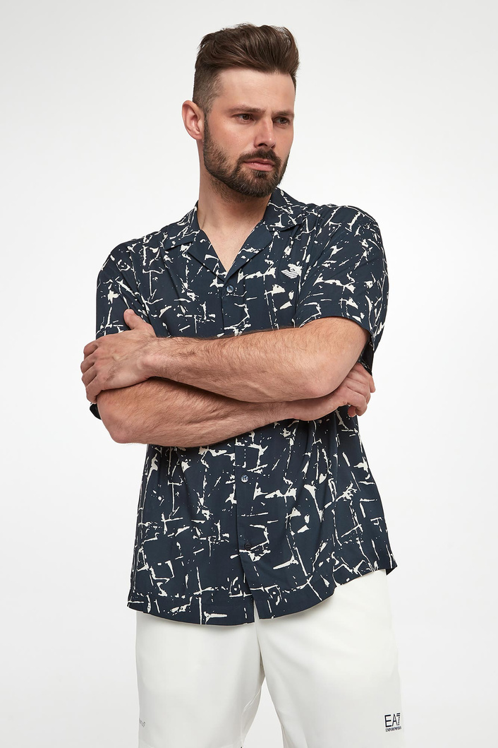 Koszula męska z krótkim rękawem EMPORIO ARMANI SWIMWEAR