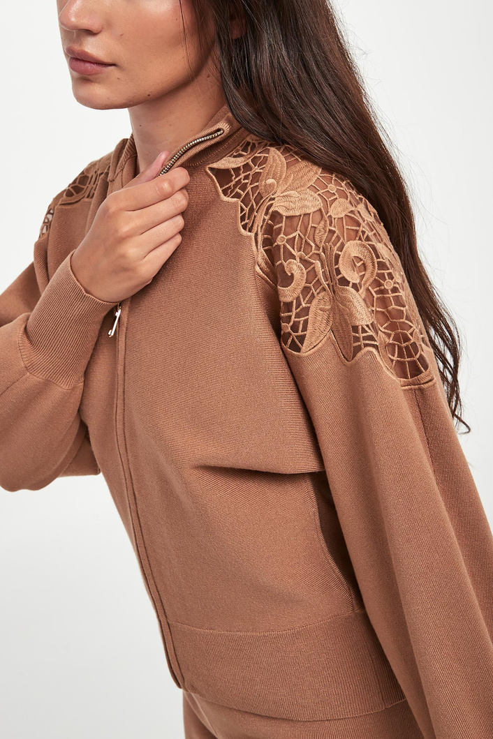 Sweter damski zapinany na zamek TWINSET