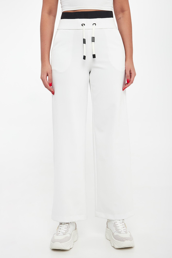 Spodnie damskie z kontrastowym ściągaczem SPORTALM