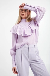 Bluzka damska z falbaną GESTUZ