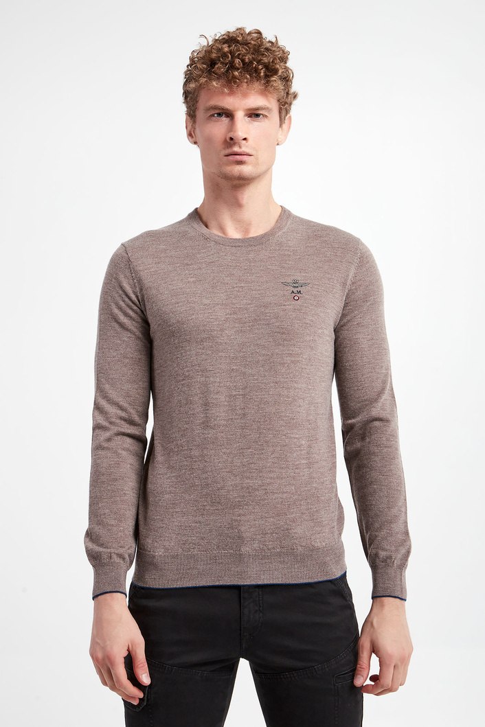 Sweter męski wełniany AERONAUTICA MILITARE