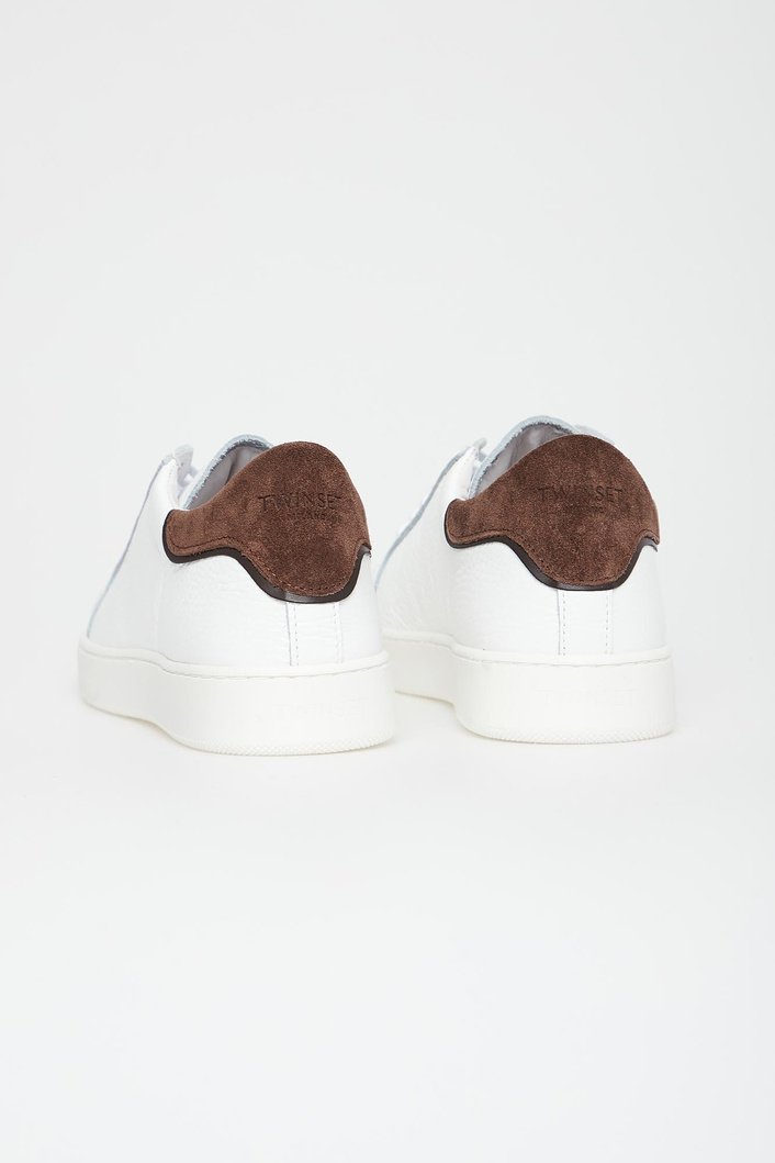Sneakersy damskie skórzane TWINSET