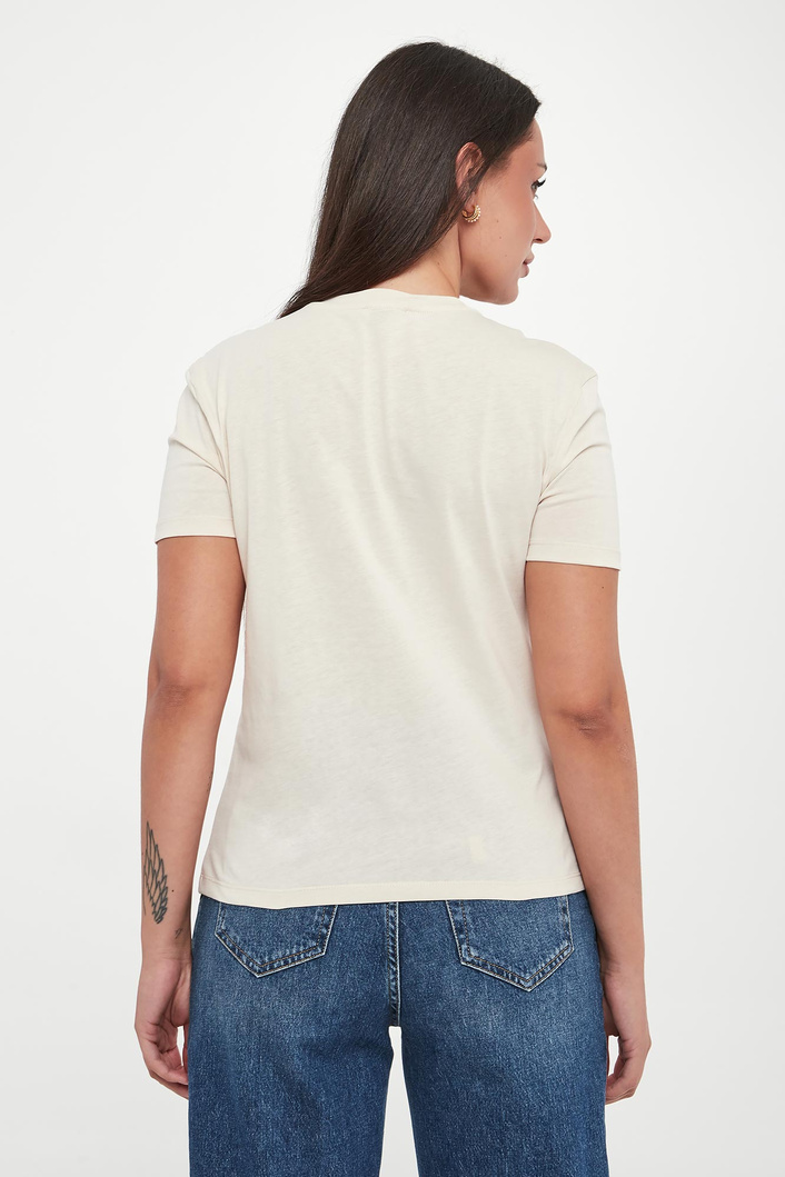 T-shirt damski z logo LIU JO