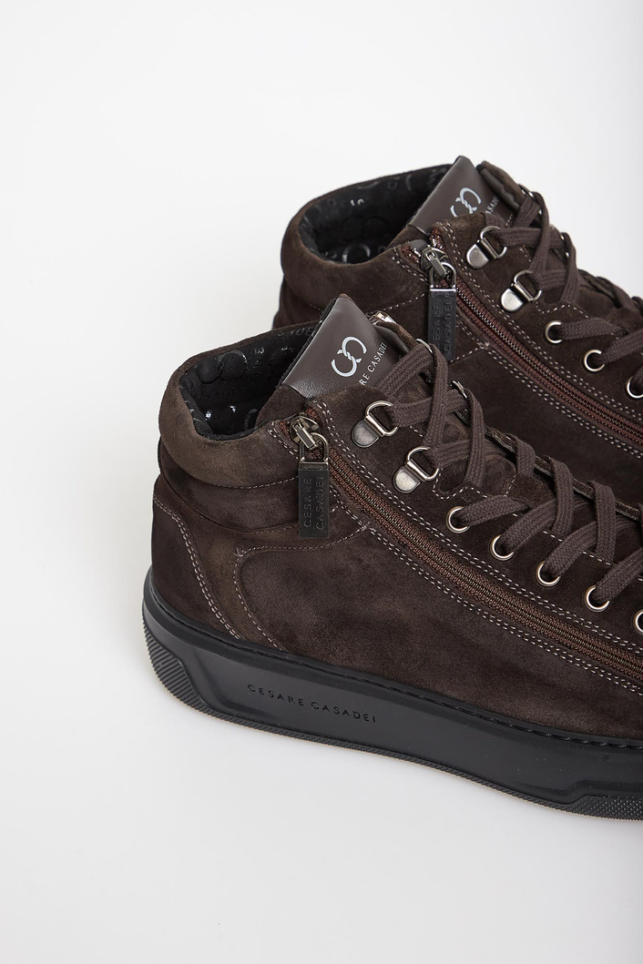 Sneakersy męskie zamszowe CESARE CASADEI
