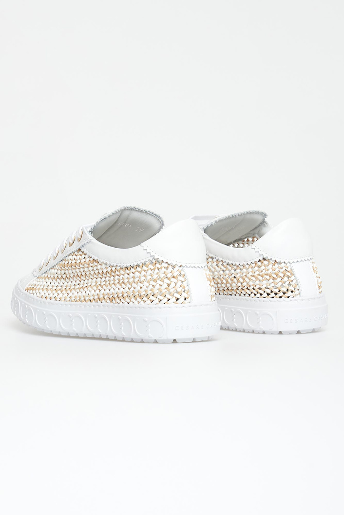 Sneakersy damskie skórzane Oslo CESARE CASADEI